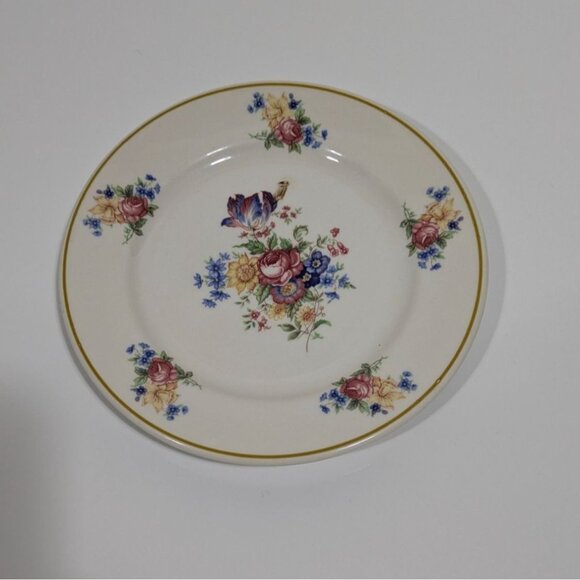Syracuse China Colonial Floral Salad Plate Vintage - Picture 9 of 10